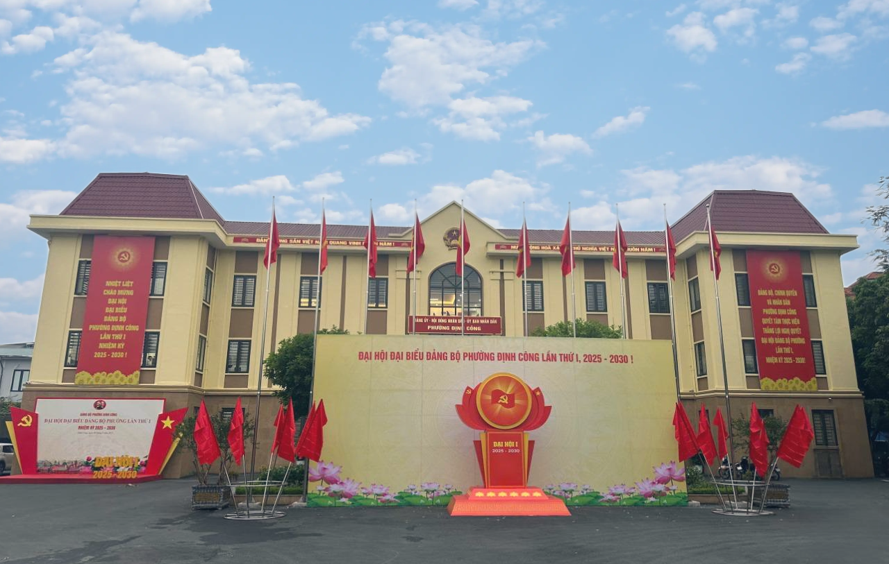PHƯỜNG ĐỊNH CÔNG SẴN SÀNG CHO NGÀY HỘI LỚN – ĐẠI HỘI ĐẢNG BỘ PHƯỜNG LẦN THỨ NHẤT, NHIỆM KỲ 2025 – 2030- Ảnh 1.