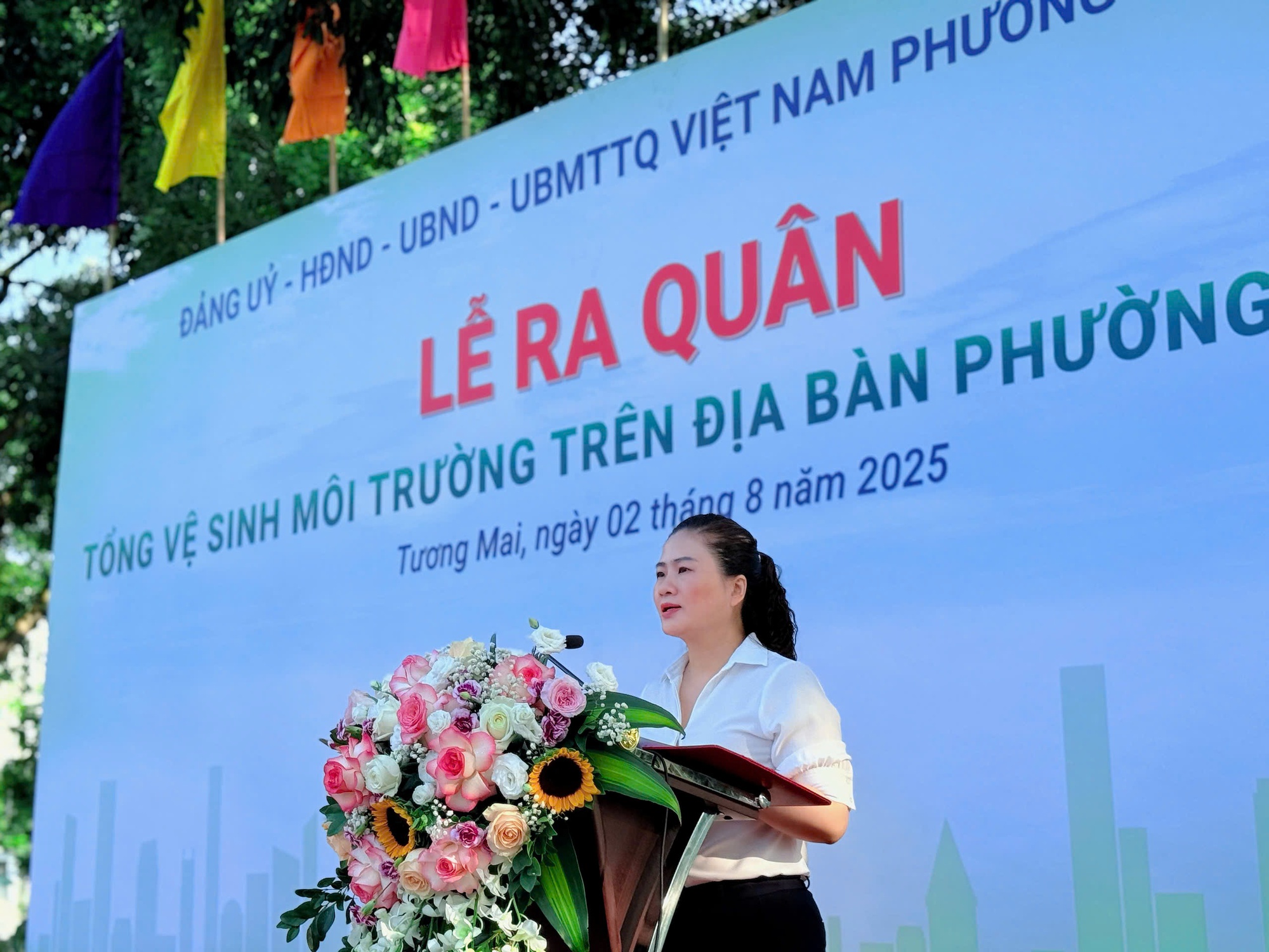 Phường Tương Mai: Nhân dân chung tay bảo vệ không gian sống Xanh-Sạch-Đẹp- Ảnh 3.