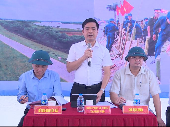 Xã Phúc Lộc tổ chức Diễn tập thực hành xử lý một số tình huống trong công tác phòng, chống thiên tai- Ảnh 3.