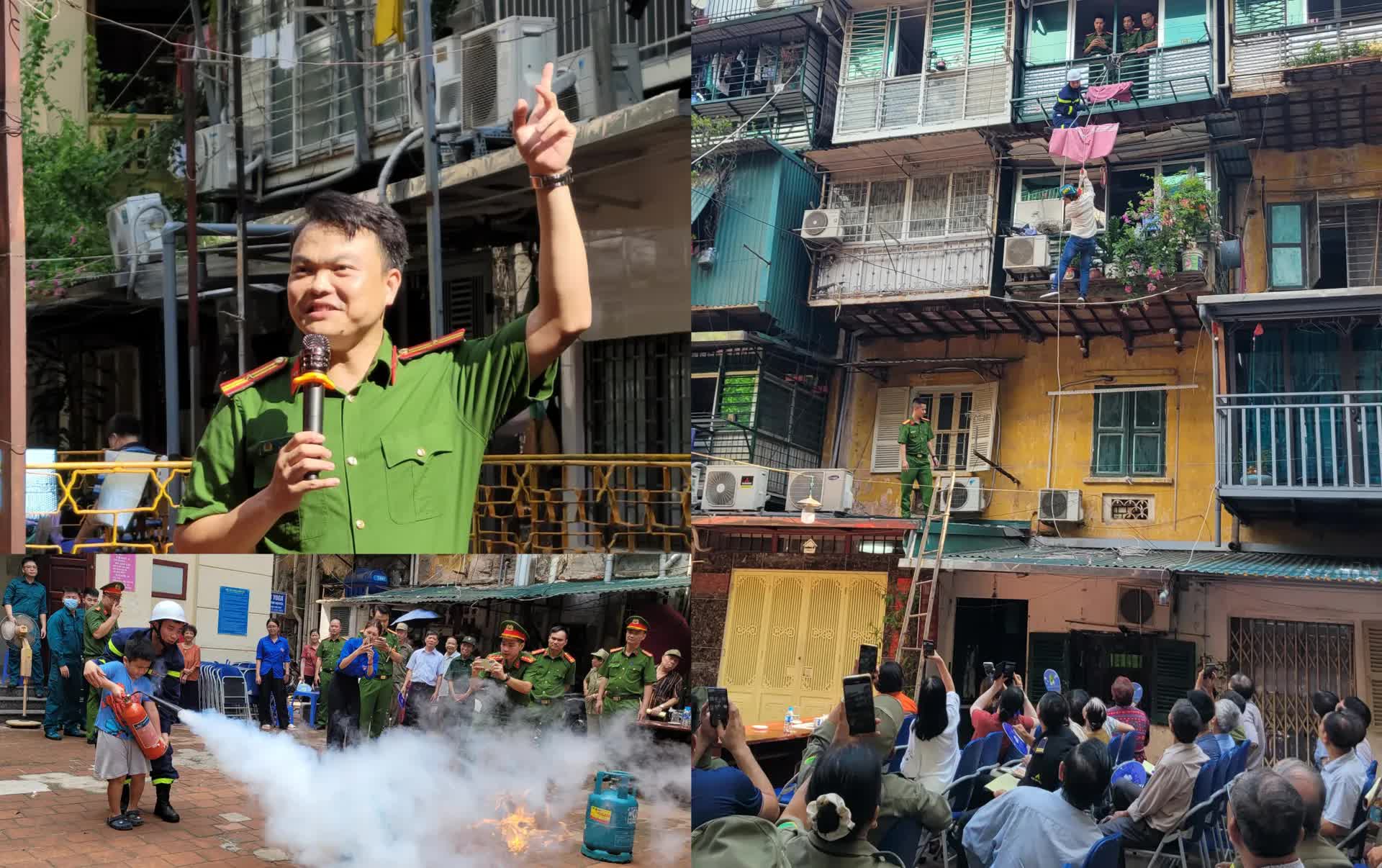 Hà Nội: người dân ở khu tập thể cũ được trang bị cách thoát nạn khi xảy ra cháy- Ảnh 3.