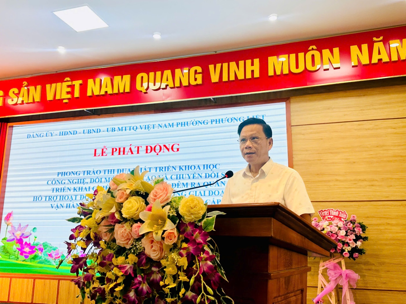 Phường Phương Liệt tổ chức Lễ phát động phong trào thi đua phát triển khoa học, công nghệ, đổi mới sáng tạo và chuyển đổi số; triển khai Chiến dịch “45 ngày đêm ra quân hỗ trợ hoạt động chuyển đổi số" - Ảnh 2.