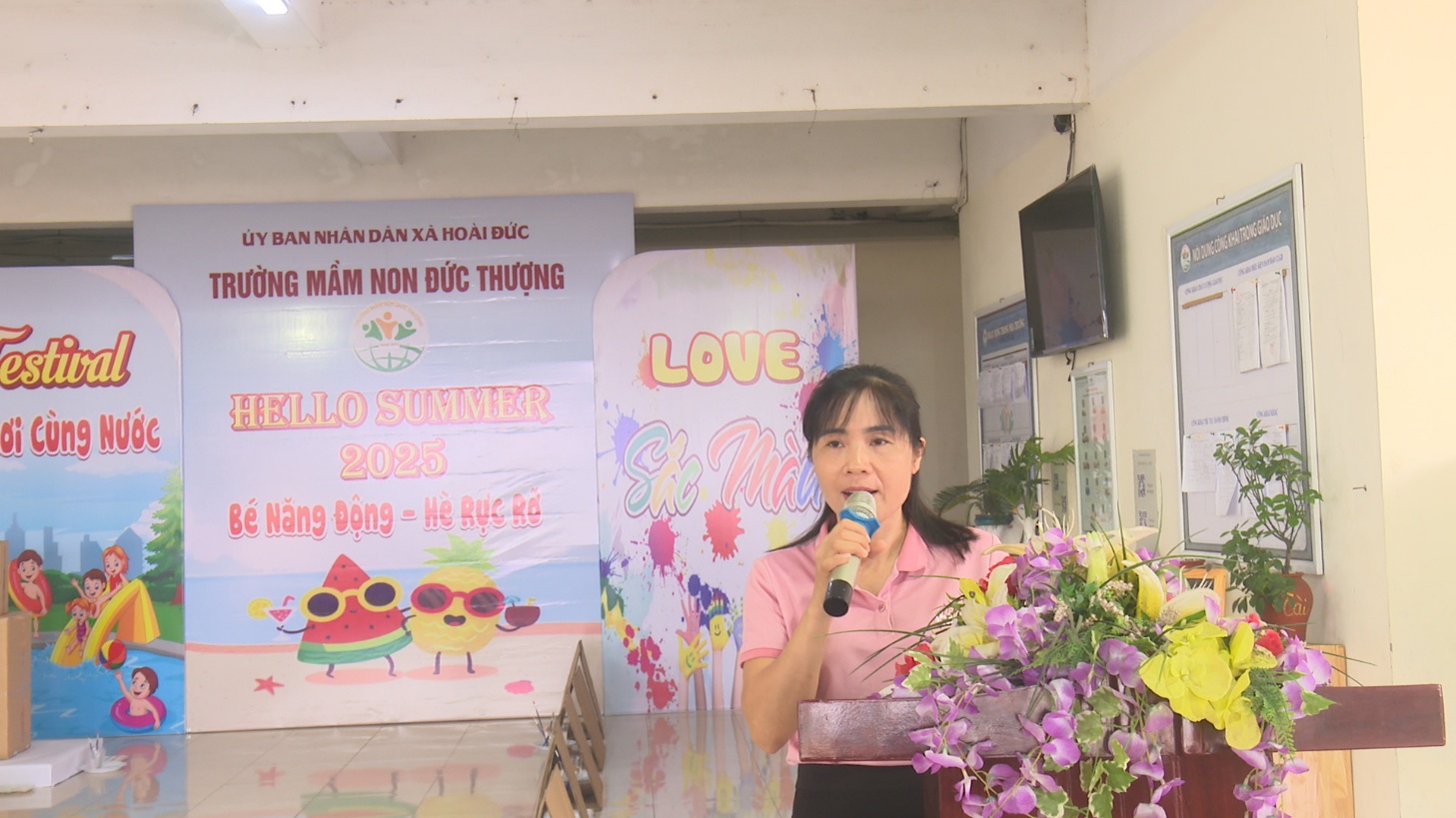 Trường mầm non Đức Thượng tổ chức Ngày hội “Nước và sắc màu” hè 2025- Ảnh 1.