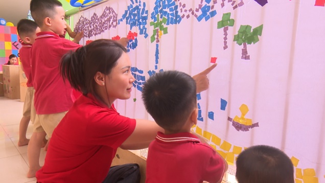 Trường mầm non Đức Thượng tổ chức Ngày hội “Nước và sắc màu” hè 2025- Ảnh 6.