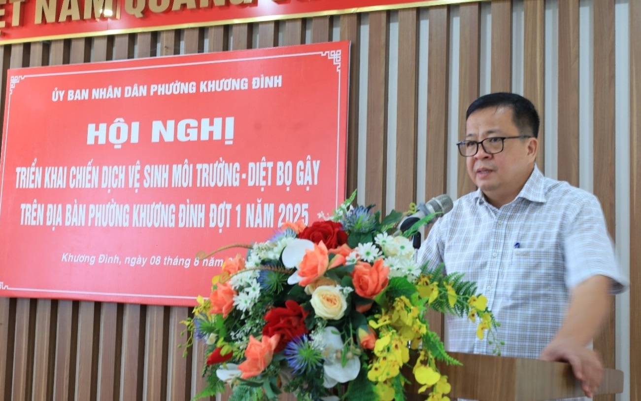 Khương Đình phát động chiến dịch vệ sinh môi trường phòng, chống sốt xuất huyết
