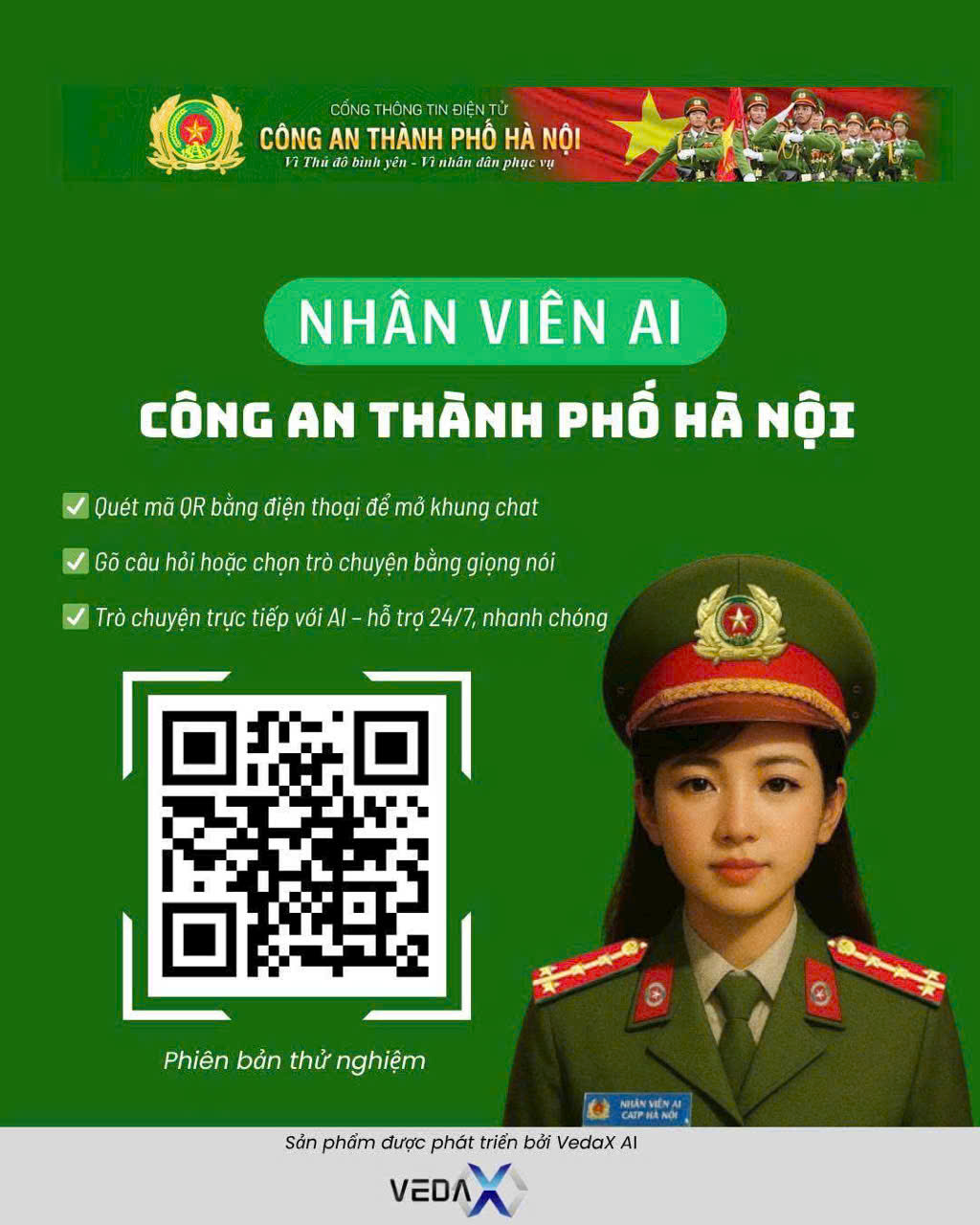 NHÂN VIÊN AI - Công an Thành phố Hà Nội- Ảnh 1.