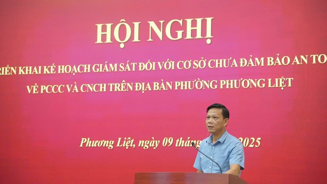 Giám sát chặt chẽ các cơ sở chưa đảm bảo an toàn về phòng cháy trên địa bàn phường Phương Liệt- Ảnh 2.