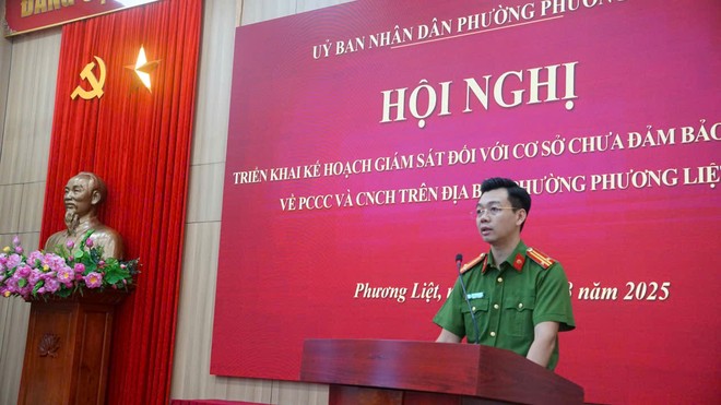 Giám sát chặt chẽ các cơ sở chưa đảm bảo an toàn về phòng cháy trên địa bàn phường Phương Liệt- Ảnh 4.