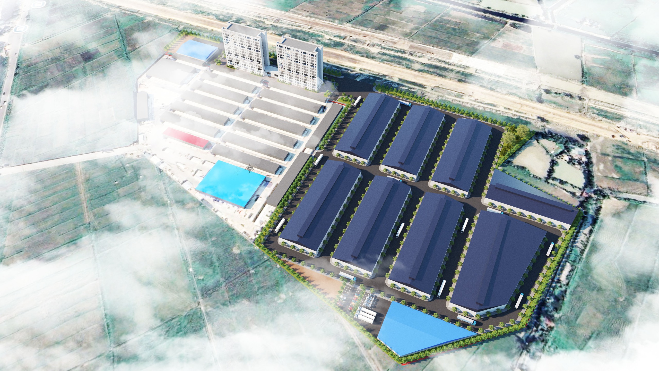 KHO TRUNG CHUYỂN HÀNG HOÁ VÀ DỊCH VỤ THƯƠNG MẠI CHỢ ĐẦU MỐI NAM HÀ NỘI - XÃ BÌNH MINH: Mắt xích mới trong chuỗi logistics Thủ đô