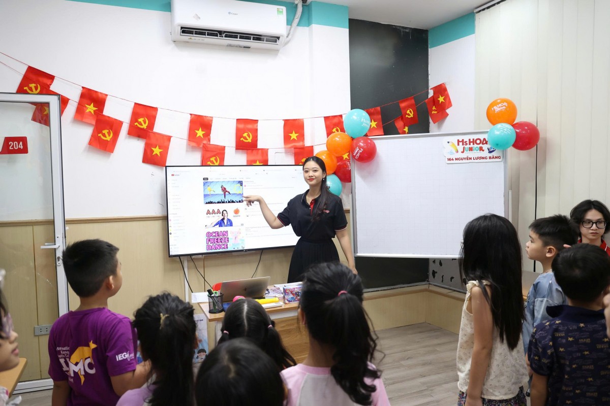 Sân chơi tiếng Anh miễn phí cho thiếu nhi phường Đống Đa- Ảnh 2.