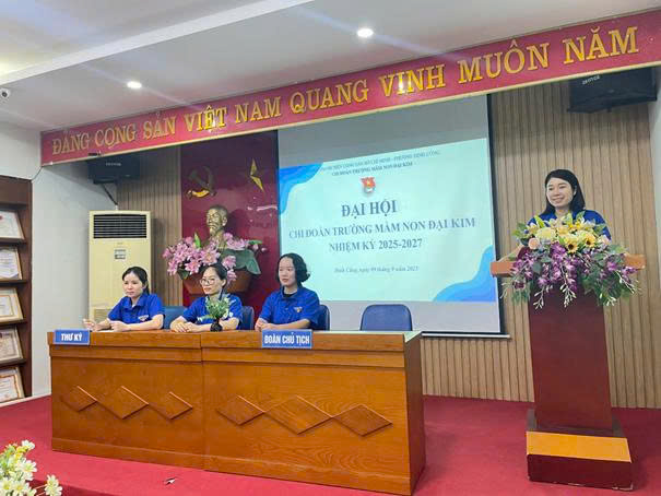 TRƯỜNG MẦM NON ĐẠI KIM TỔ CHỨC THÀNH CÔNG ĐẠI HỘI CHI ĐOÀN NHIỆM KỲ 2025 - 2027- Ảnh 2.