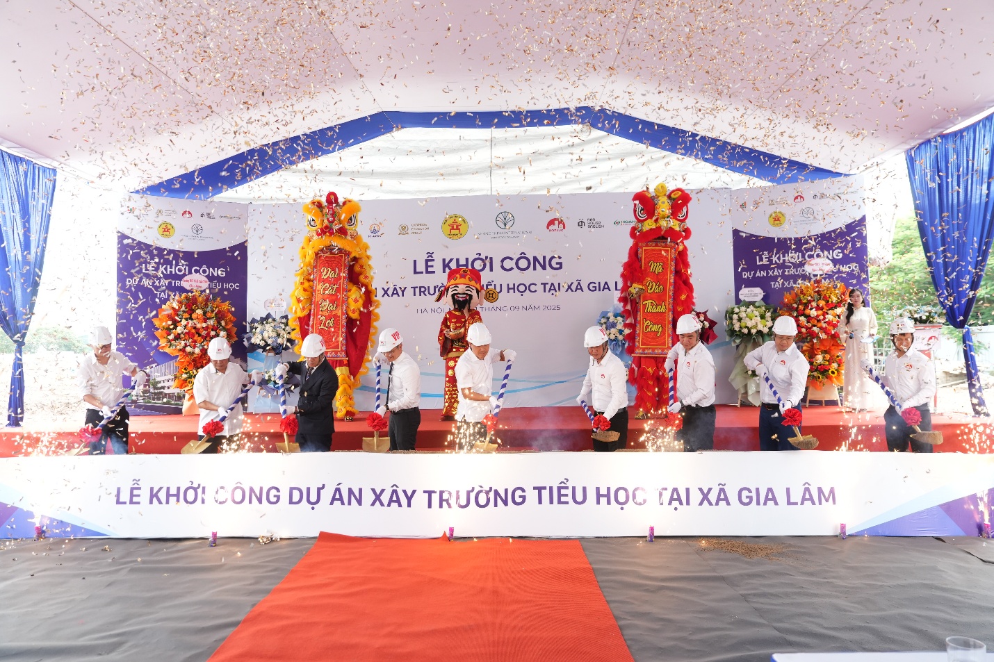 Lễ khởi công Dự án xây dựng Trường Tiểu học tại xã Gia Lâm- Ảnh 2.