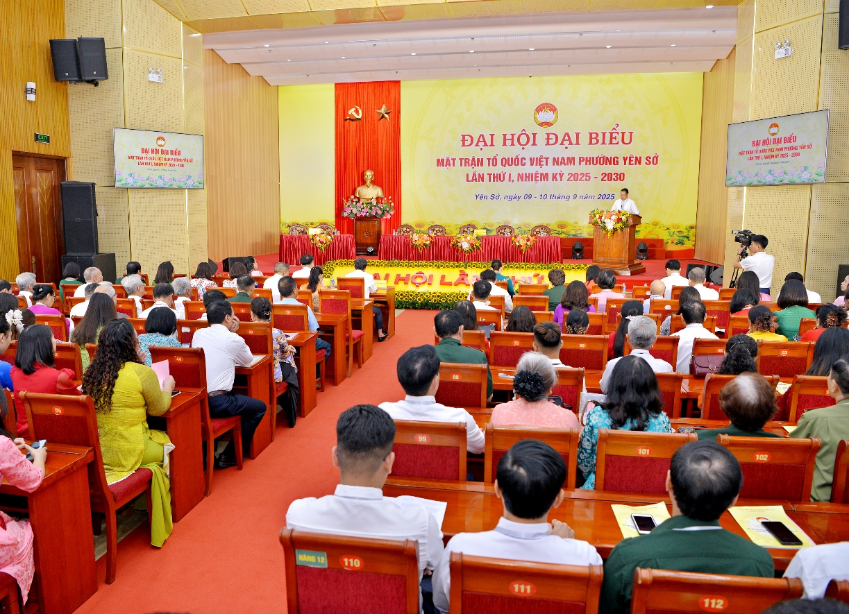 Đại hội Mặt trận Tổ quốc Việt Nam phường Yên Sở: Dấu mốc lịch sử mở ra chặng đường mới- Ảnh 1.