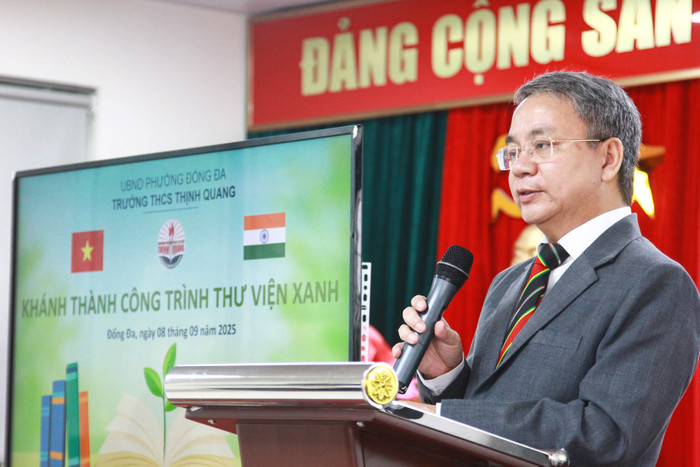 Khánh thành công trình "Thư viện xanh" tại trường Trung học cơ sở Thịnh Quang- Ảnh 2.