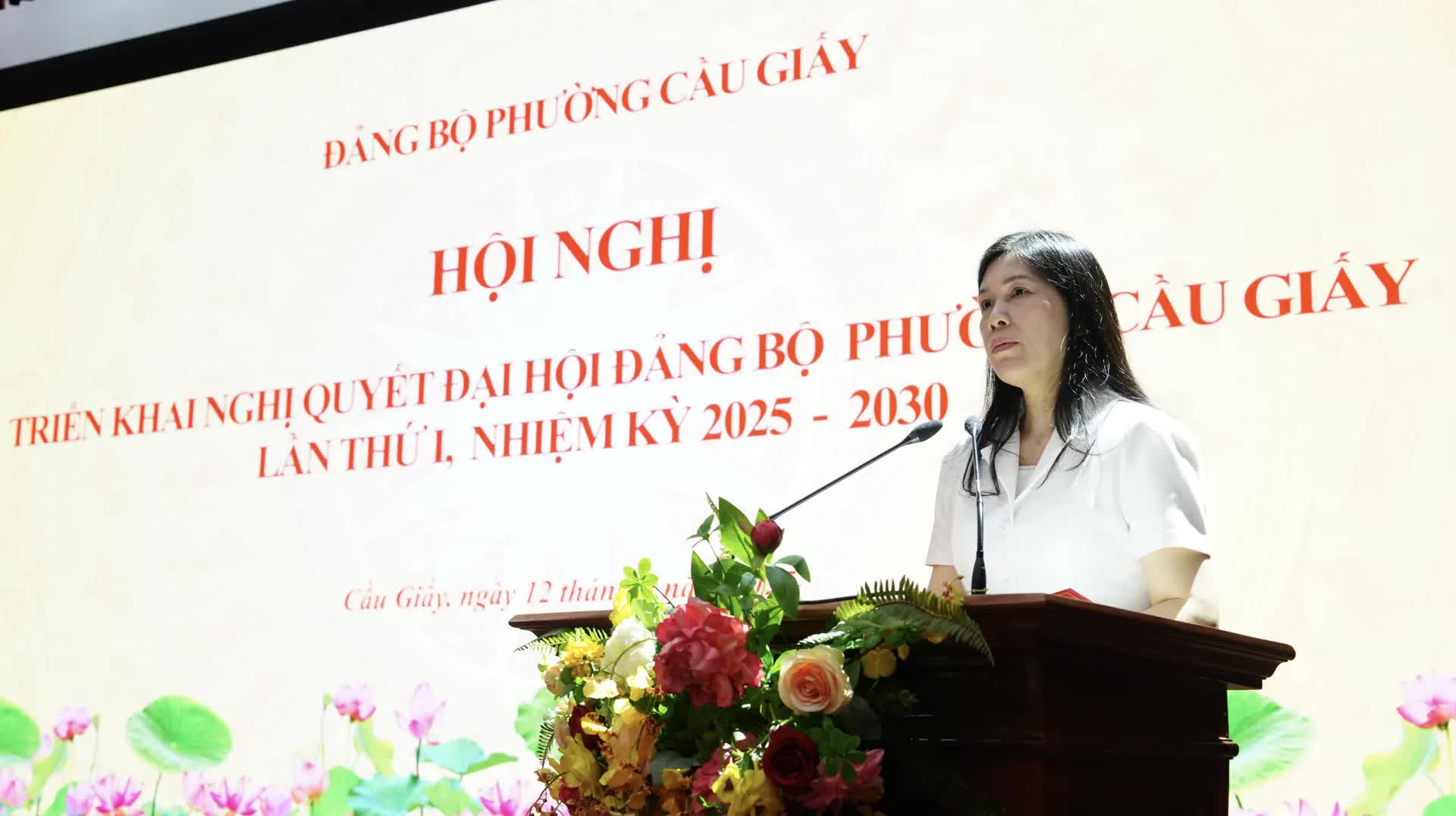 Phường Cầu Giấy: quán triệt Nghị quyết Đại hội Đảng bộ phường lần thứ Nhất- Ảnh 2.