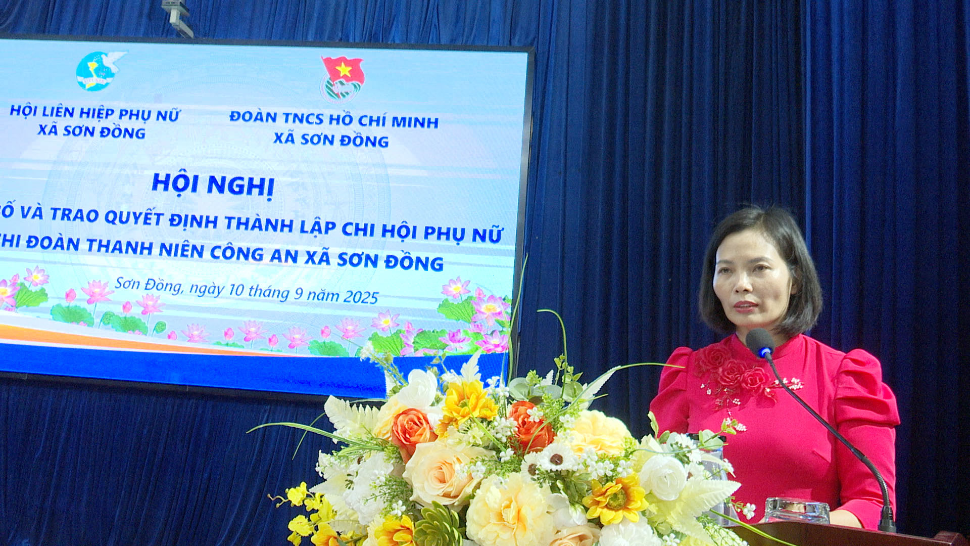 Công bố Quyết định thành lập và ra mắt Chi hội Phụ nữ, Chi đoàn Thanh niên Công an xã Sơn Đồng- Ảnh 3.