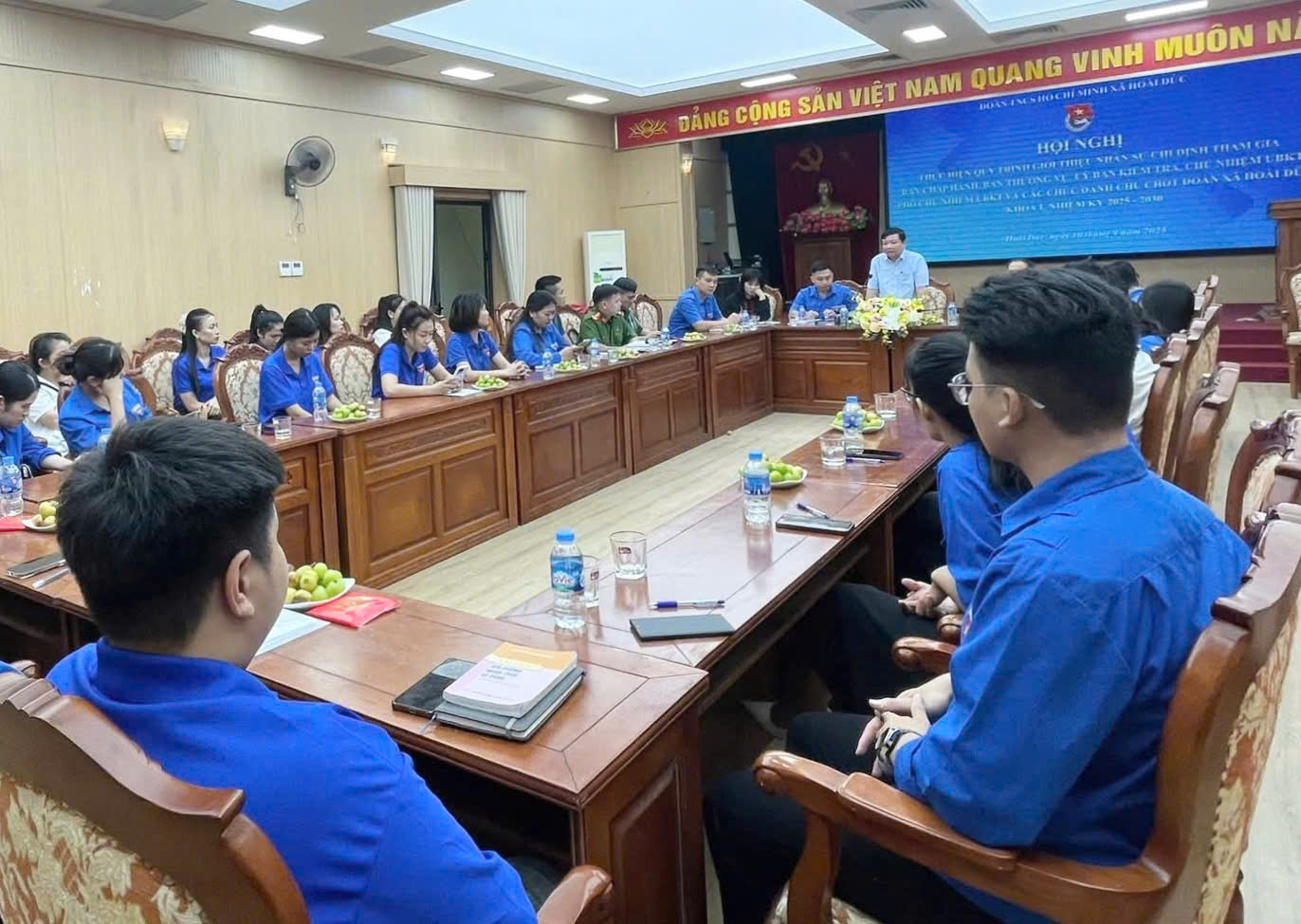 Ban Thường vụ lâm thời Đoàn xã Hoài Đức tổ chức hội nghị thực hiện quy trình giới thiệu nhân sự- Ảnh 1.