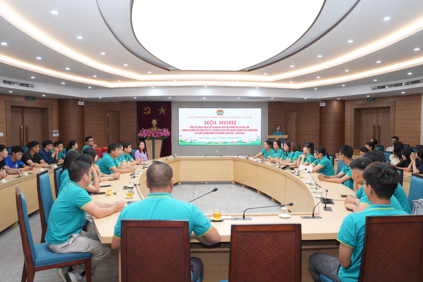 Hội Nông dân xã Gia Lâm tham gia thành công Khối diễu hành kỷ niệm 80 năm Cách mạng tháng Tám và Quốc khánh 2/9- Ảnh 2.