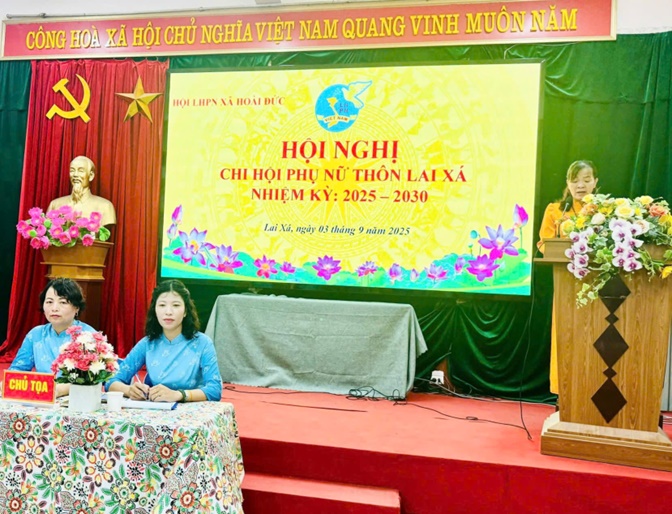 Hội Phụ nữ xã Hoài Đức tổ chức thành công 100% hội nghị Chi hội nhiệm kỳ 2025-2030- Ảnh 4.