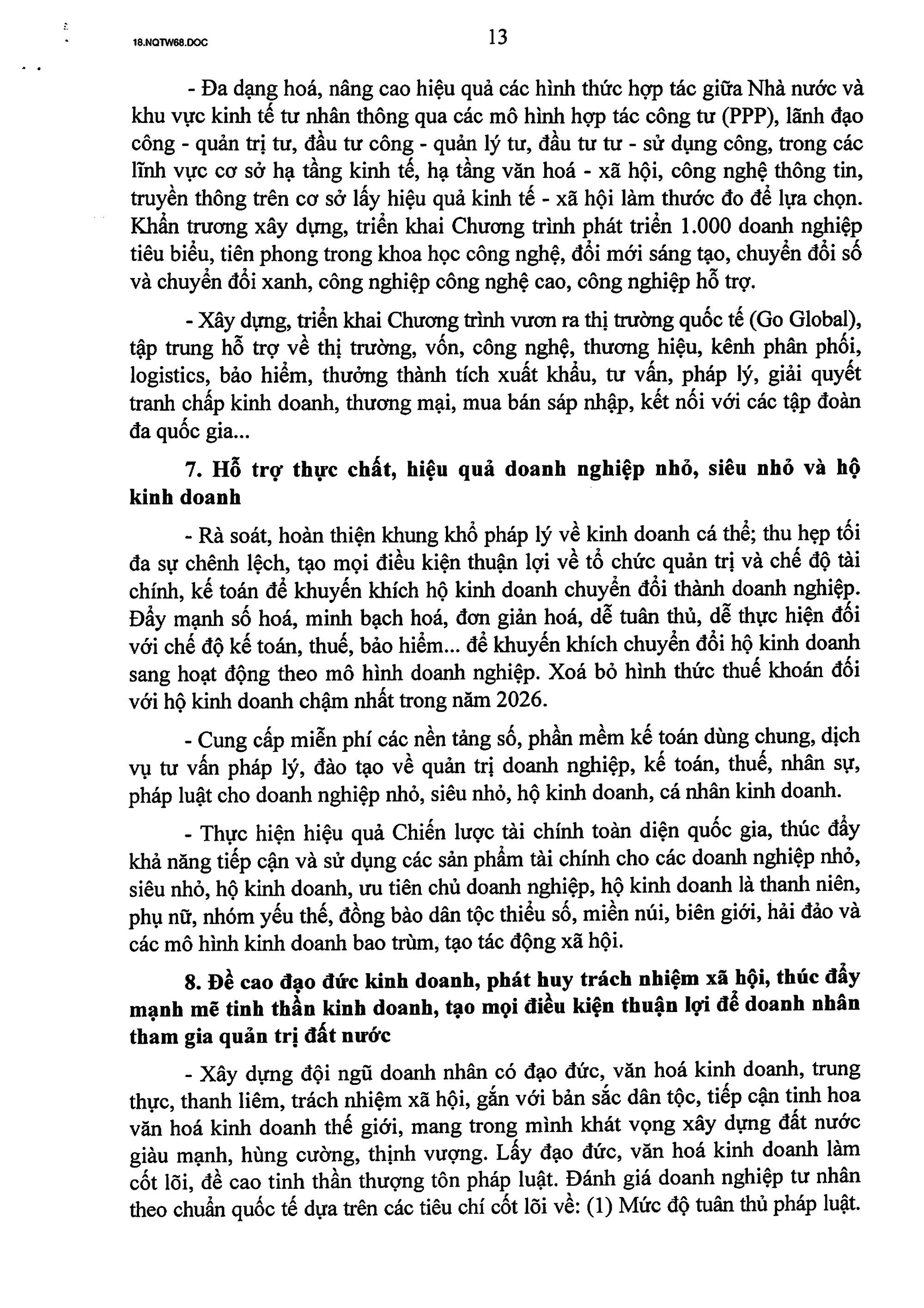 TOÀN VĂN: Nghị quyết số 68-NQ/TW về phát triển kinh tế tư nhân- Ảnh 13.