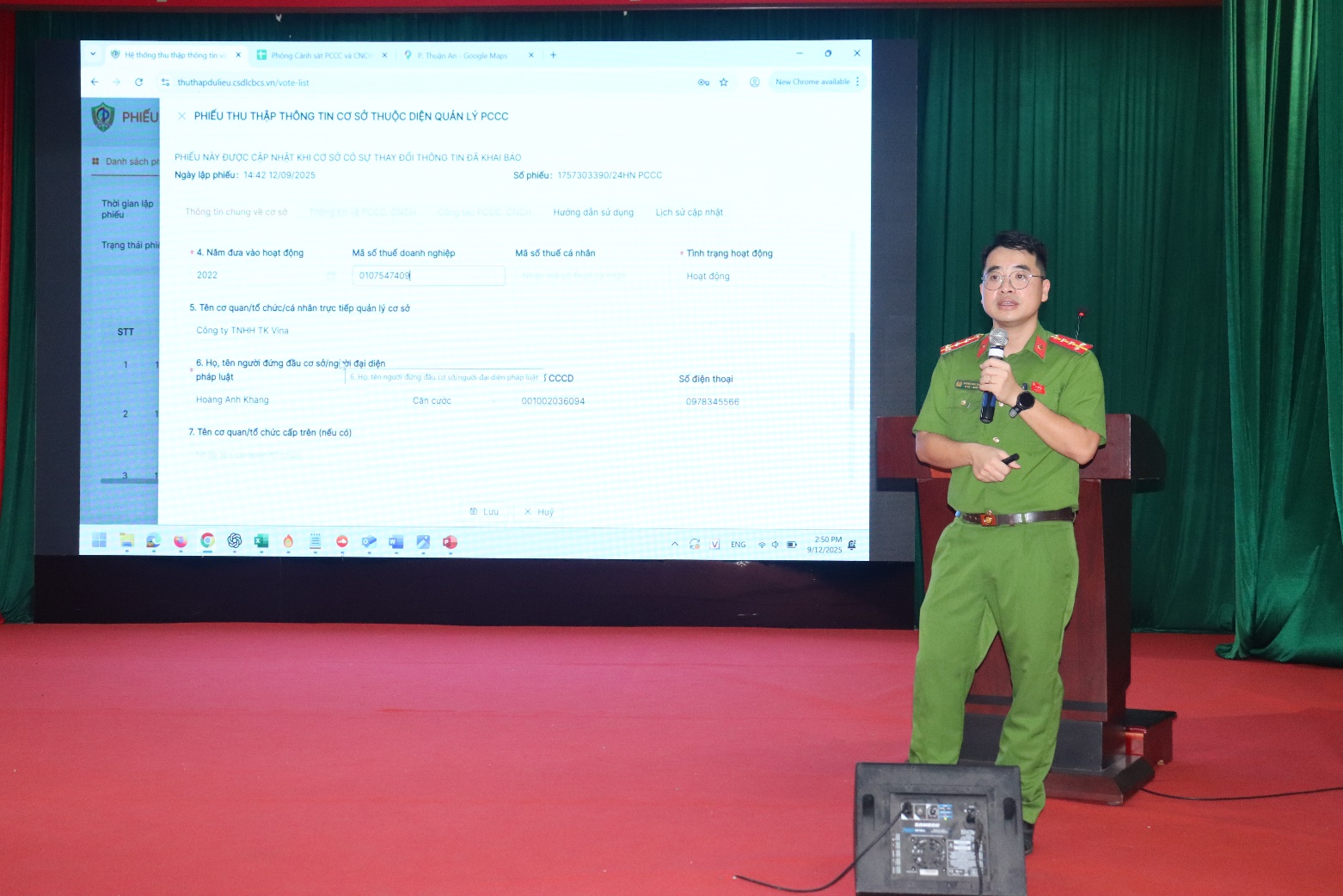Xã Thuận An triển khai hướng dẫn, tập huấn khai báo, cập nhật thông tin của cơ sở dữ liệu quản lý PCCC phục vụ xây dựng cơ sở dữ liệu quản lý PCCC- Ảnh 2.
