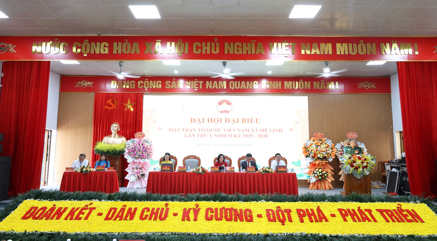 Đại hội MTTQ Việt Nam xã Mê Linh: Tăng cường khối đại đoàn kết, quyết tâm xây dựng quê hương giàu đẹp- Ảnh 1.