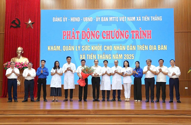 Xã Tiến Thắng phát động chương trình khám, quản lý sức khỏe cho nhân dân- Ảnh 1.