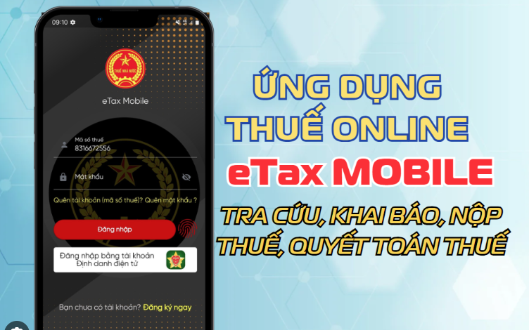 Hướng dẫn Cài đặt và sử dụng ứng dụng eTax Mobile