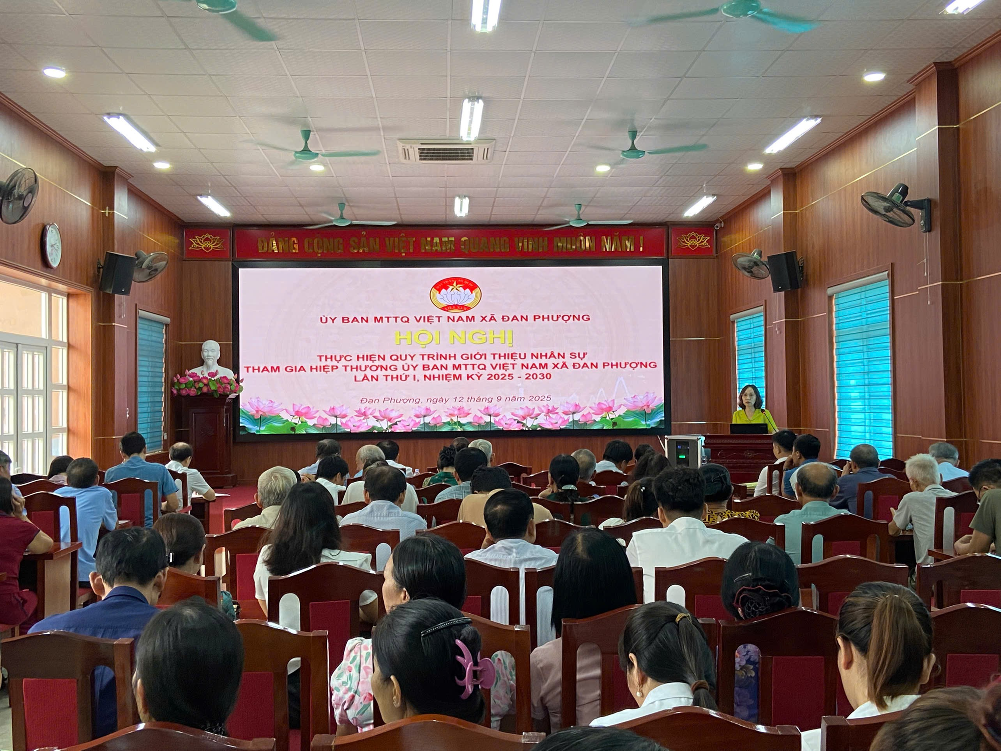Ủy ban MTTQ xã thực hiện quy trình giới thiệu nhân sự tham gia hiệp thương Ủy ban MTTQ Việt Nam xã nhiệm kỳ 2025-2030.- Ảnh 1.