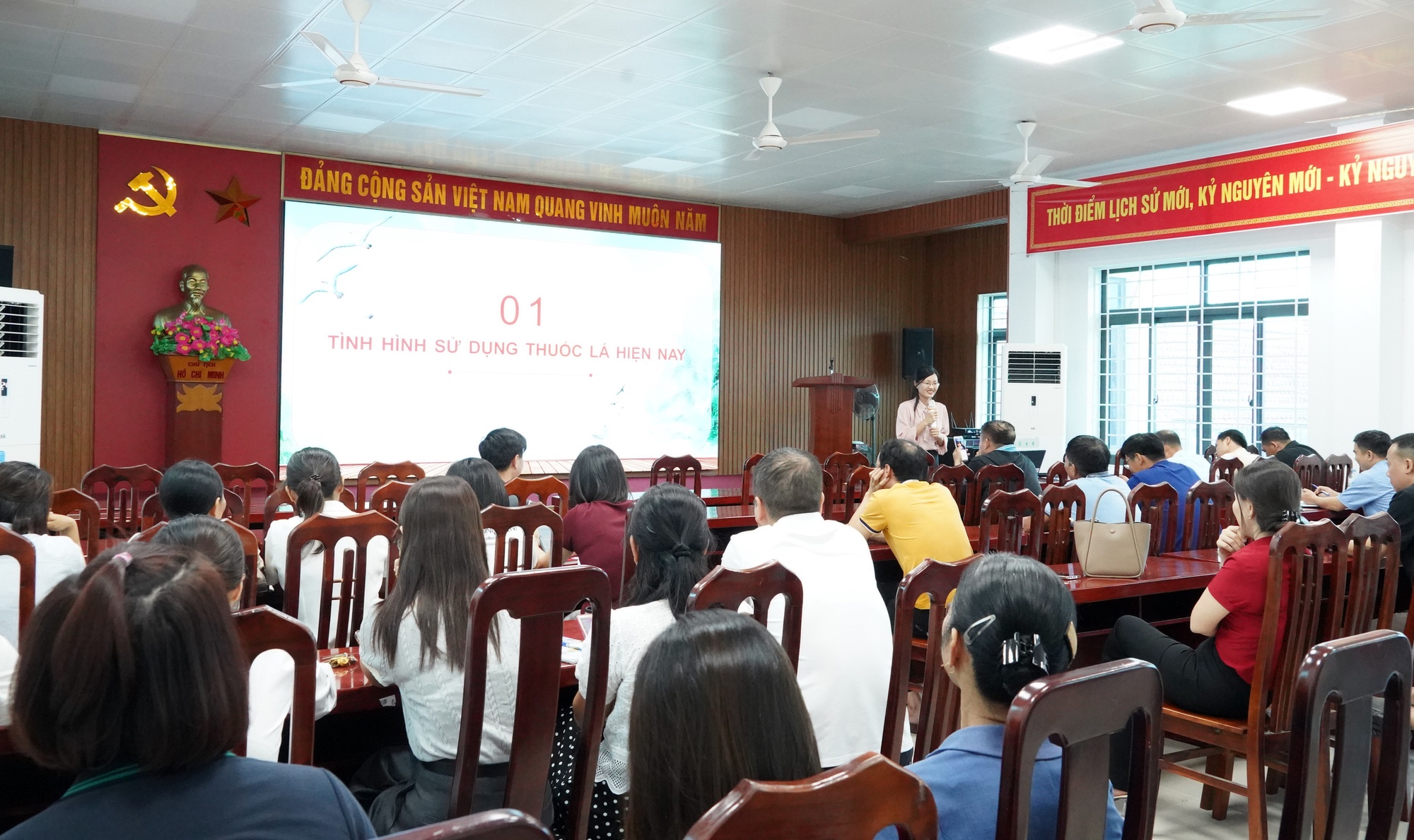 Phường Chương Mỹ tập huấn phòng, chống tác hại của thuốc lá- Ảnh 1.