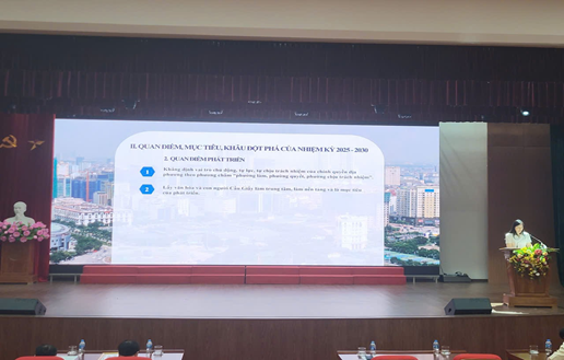 Phường Cầu Giấy: Đánh giá hoạt động mô hìnhchính quyền địa phương hai cấp; quán triệt Nghị quyết Đại hội Đảng bộ phường lần thứ Nhất- Ảnh 1.