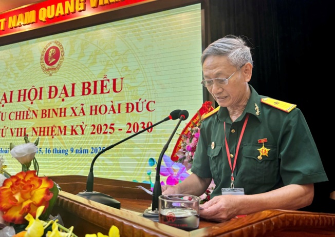 Hội Cựu chiến binh xã Hoài Đức tổ chức Đại hội đại biểu lần thứ VIII, nhiệm kỳ 2025-2030- Ảnh 10.