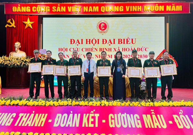 Hội Cựu chiến binh xã Hoài Đức tổ chức Đại hội đại biểu lần thứ VIII, nhiệm kỳ 2025-2030- Ảnh 15.