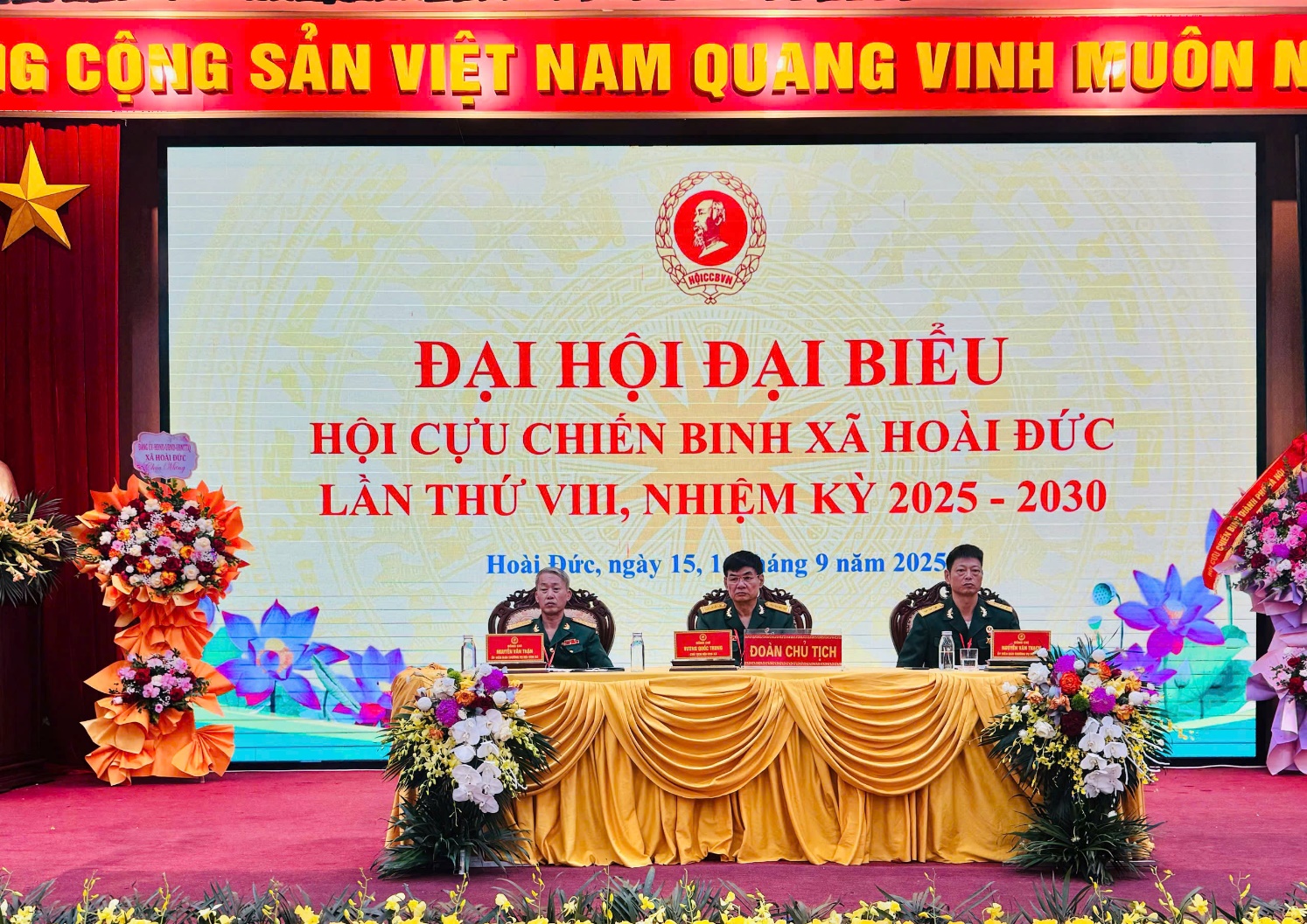 Hội Cựu chiến binh xã Hoài Đức tổ chức Đại hội đại biểu lần thứ VIII, nhiệm kỳ 2025-2030- Ảnh 3.