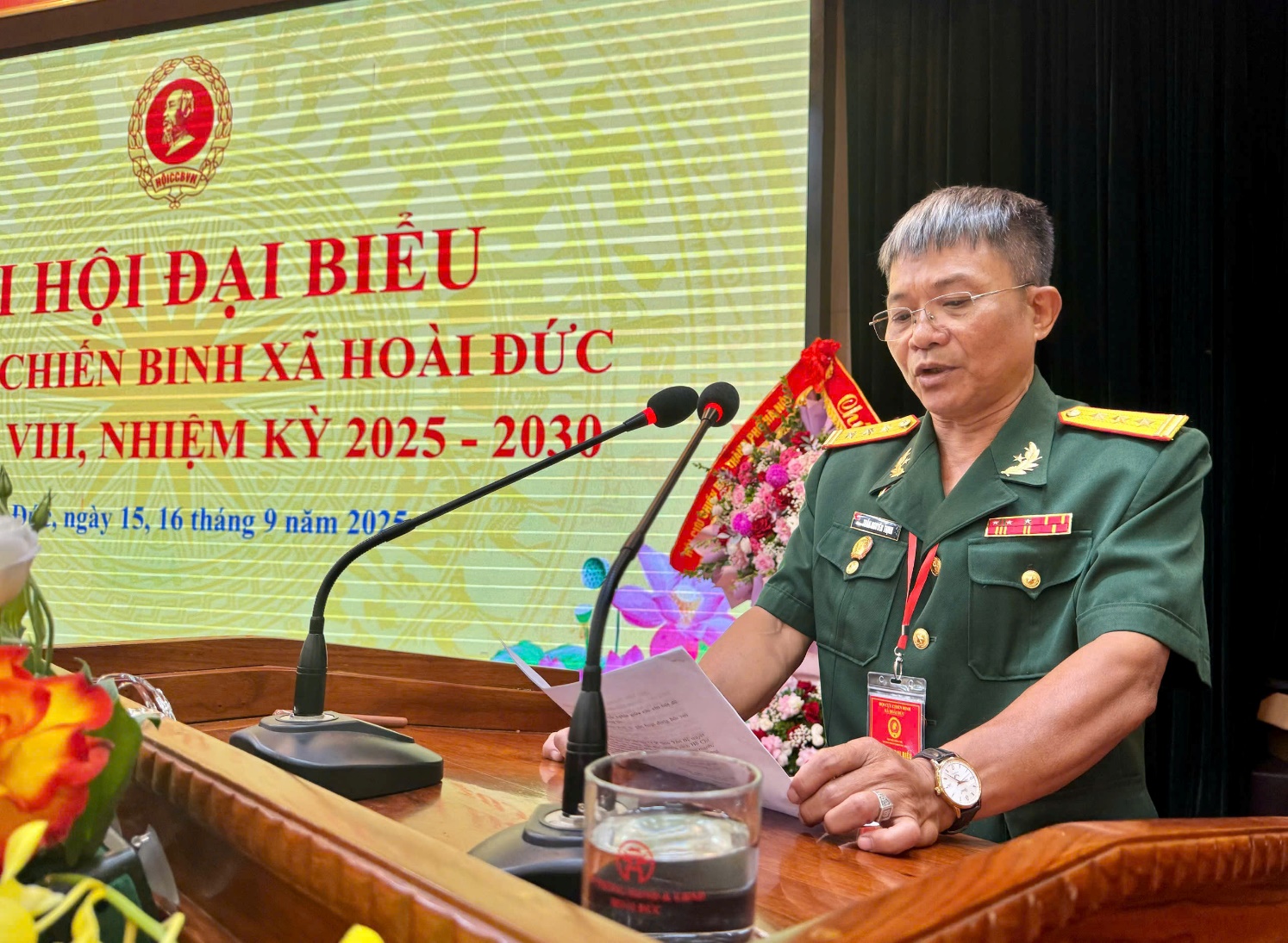Hội Cựu chiến binh xã Hoài Đức tổ chức Đại hội đại biểu lần thứ VIII, nhiệm kỳ 2025-2030- Ảnh 9.