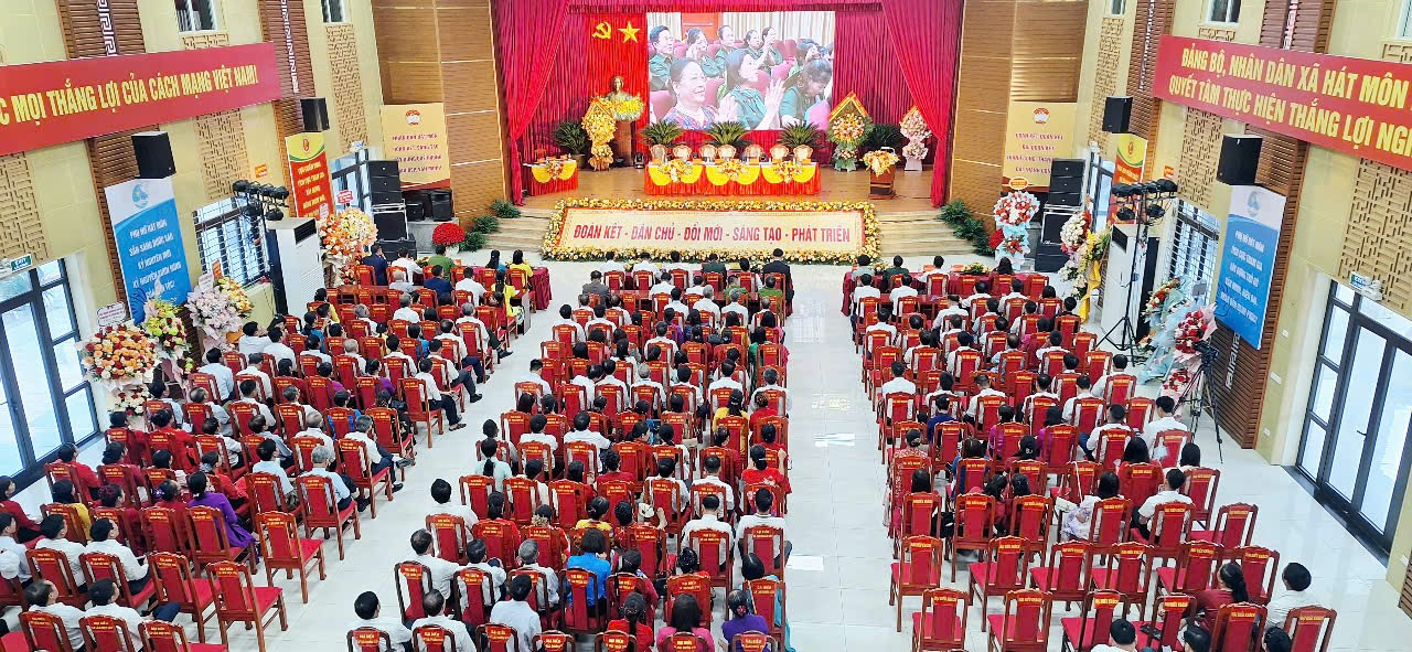 Đại hội Đại biểu MTTQ Việt Nam xã Hát Môn lần thứ I, nhiệm kỳ 2025-20230- Ảnh 1.