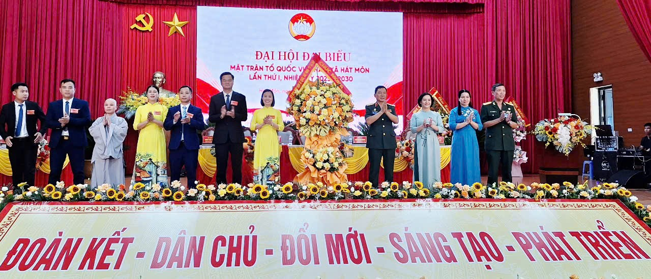 Đại hội Đại biểu MTTQ Việt Nam xã Hát Môn lần thứ I, nhiệm kỳ 2025-20230- Ảnh 3.