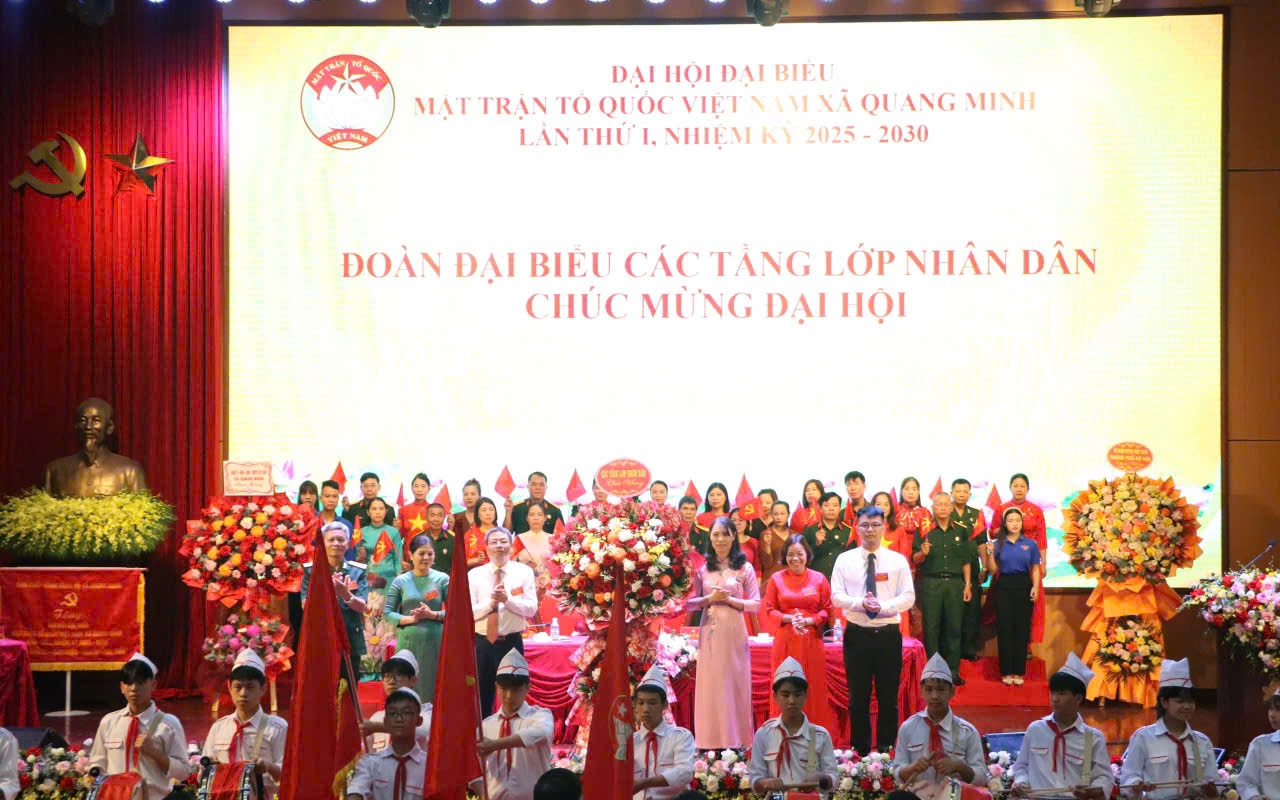 Đại hội MTTQ xã Quang Minh lần thứ I, nhiệm kỳ 2025 - 2030: Phát huy sức mạnh đại đoàn kết toàn dân tộc