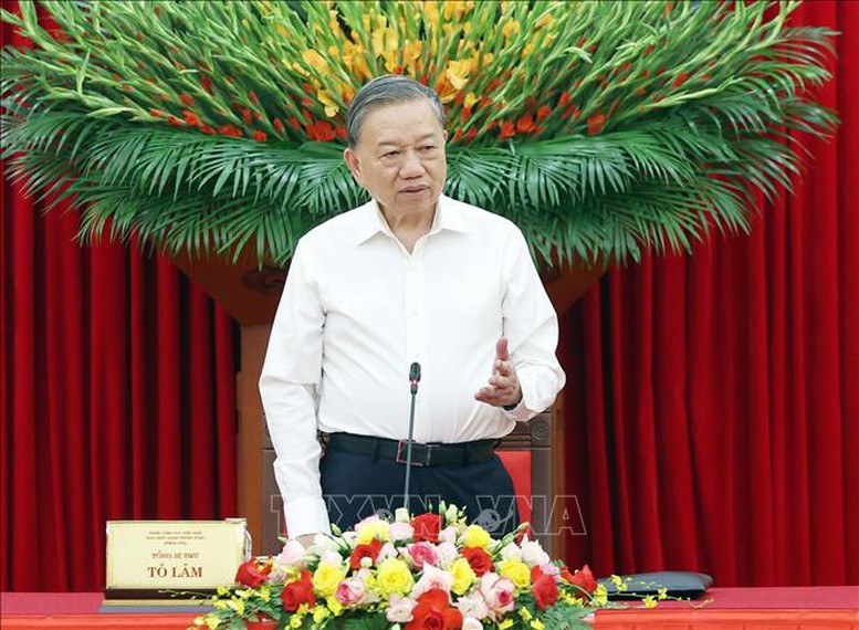 Phát biểu của Tổng Bí thư Tô Lâm tại Hội nghị toàn quốc quán triệt, triển khai thực hiện 4 Nghị quyết của Bộ Chính trị- Ảnh 10.