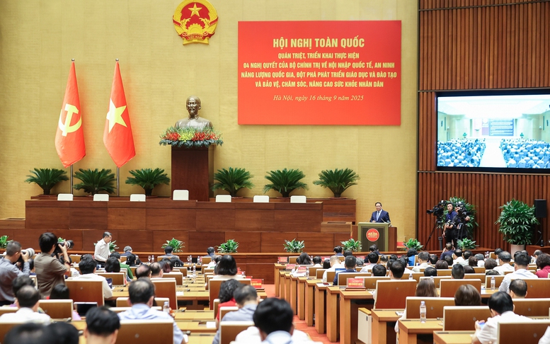 Phát biểu của Tổng Bí thư Tô Lâm tại Hội nghị toàn quốc quán triệt, triển khai thực hiện 4 Nghị quyết của Bộ Chính trị- Ảnh 9.
