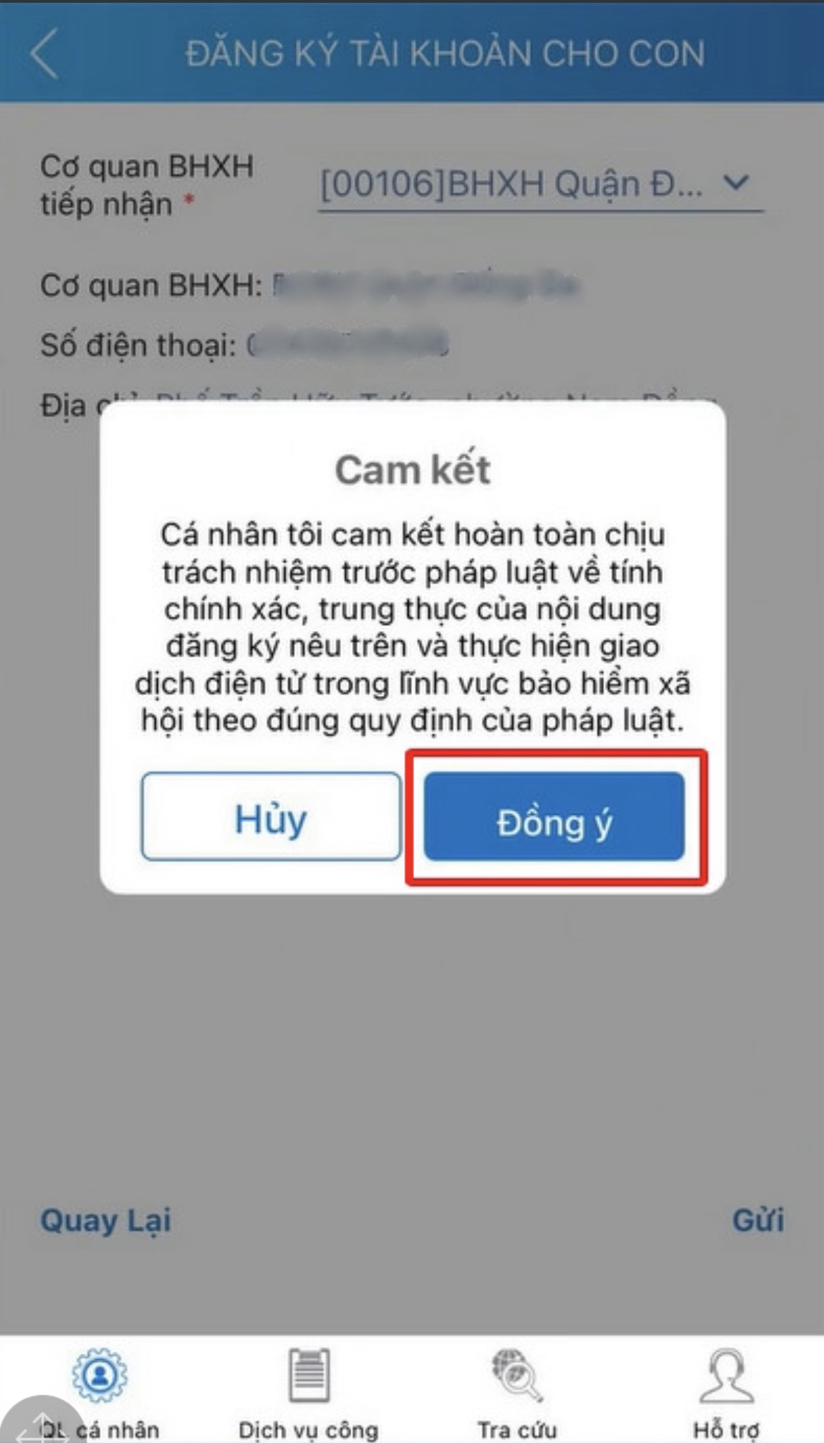 Hướng dẫn phụ huynh đăng ký VssID cho con- Ảnh 7.