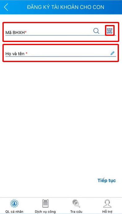 Hướng dẫn phụ huynh đăng ký VssID cho con- Ảnh 4.