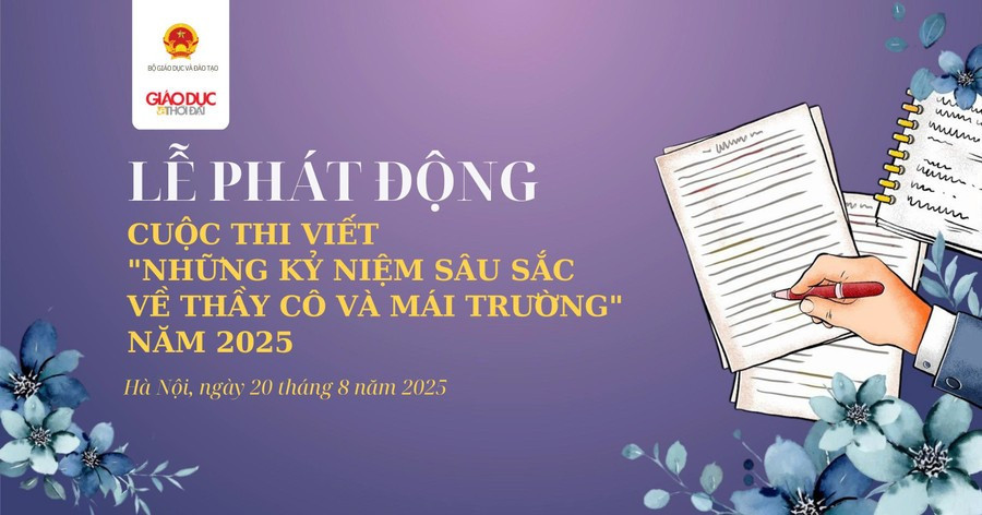 Thể lệ cuộc thi viết "Những kỷ niệm sâu sắc về thầy cô và mái trường" năm 2025- Ảnh 1.