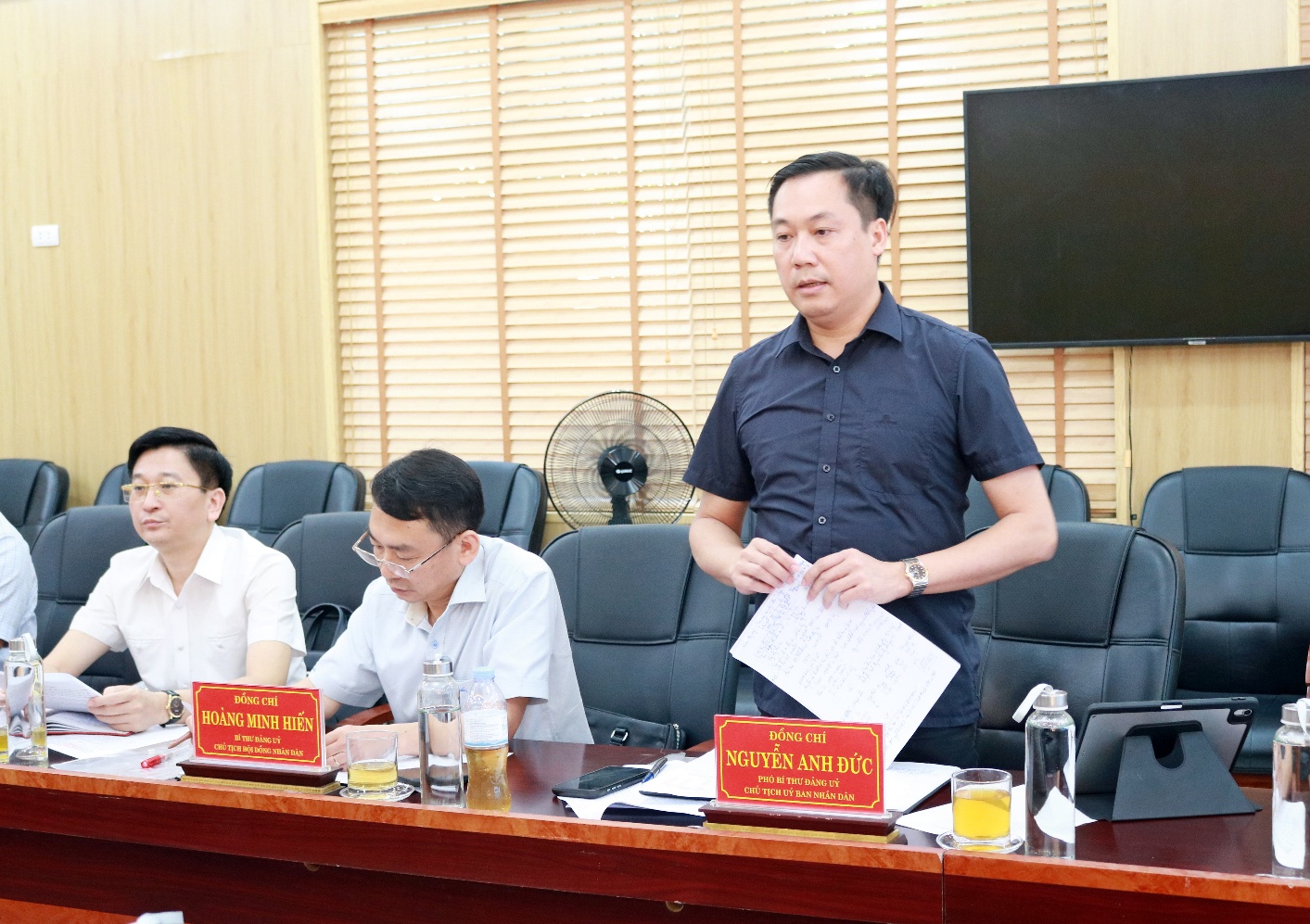 Xuân Mai: Tiếp và làm việc với lãnh đạo Đảng ủy, Ban chỉ huy cụm Phòng thủ khu vực 2 – Phúc Thọ- Ảnh 3.