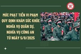 Mức xử phạt hành chính đối với vi phạm các quy định về đăng ký nghĩa vụ quân sự từ ngày 05/8/2025- Ảnh 1.