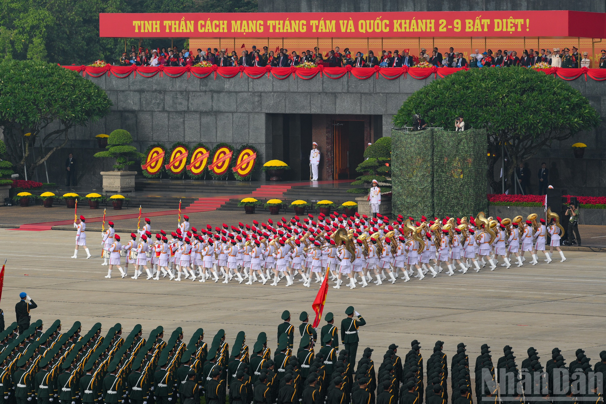 [Ảnh] Toàn cảnh lễ diễu binh, diễu hành kỷ niệm 80 năm Cách mạng Tháng Tám thành công và Quốc khánh 2/9- Ảnh 12.