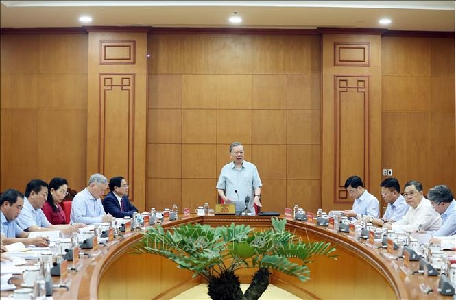 Tổng Bí thư Tô Lâm: Tháo gỡ vướng mắc phát sinh, đảm bảo tính thống nhất, đồng bộ của hệ thống pháp luật- Ảnh 1.