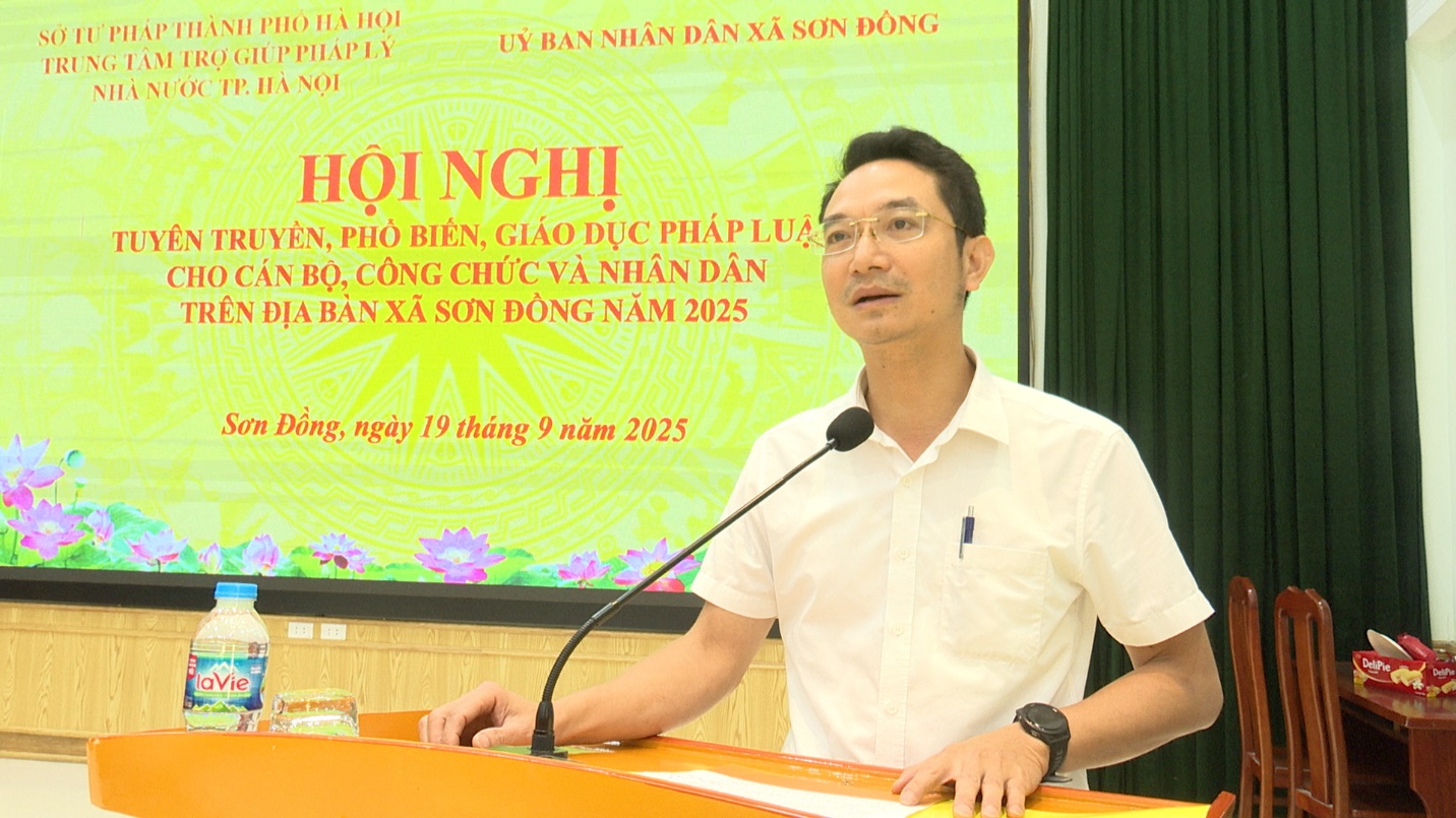 Sơn Đồng: gần 200 người được truyền thông về trợ giúp pháp lý và Tuyên truyền pháp luật- Ảnh 2.