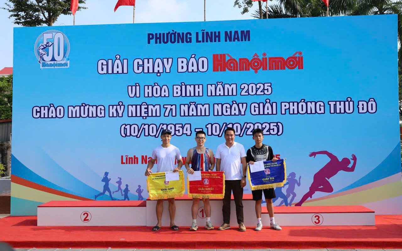 Giải chạy Báo Hànộimới phường Lĩnh Nam: Ngày hội rèn luyện sức khỏe và kết nối