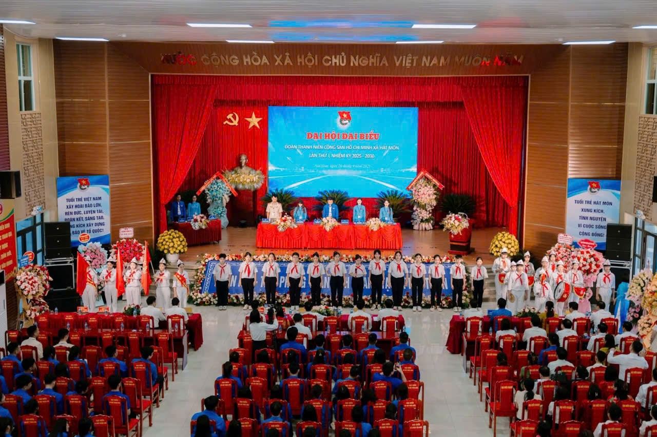 Đoàn TNCS Hồ Chí Minh xã Hát Môn tổ chức thành công Đại hội- Ảnh 1.