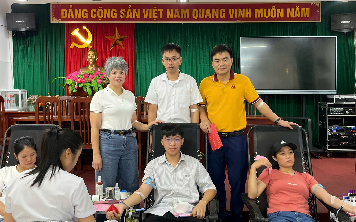 Tình nguyện viên xã An Khánh hiến được 474 đơn vị máu